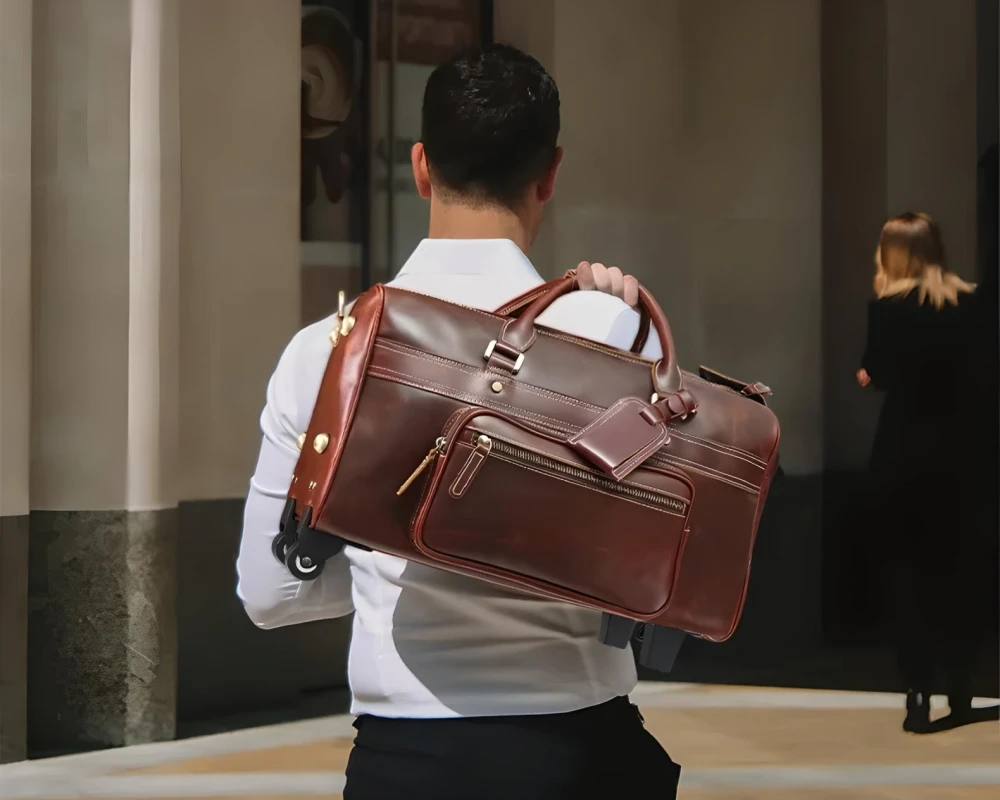 suit luggage with wheels